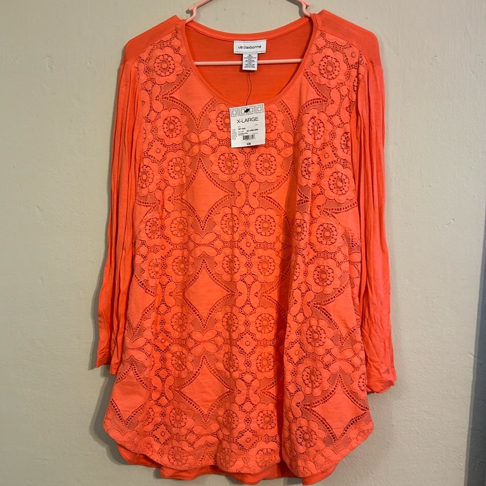Coral blouse